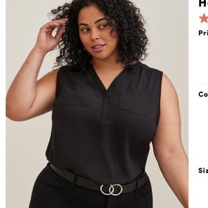 Torrid Georgette Sleeveless Top
